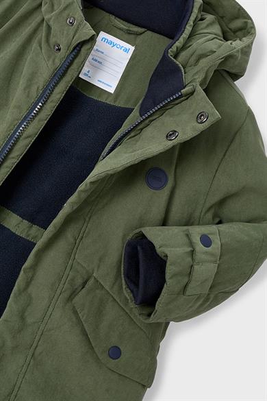 Mayoral Erkek Çocuk 2-9 Yaş İçi Polarlı Kapüşonlu Mont Haki