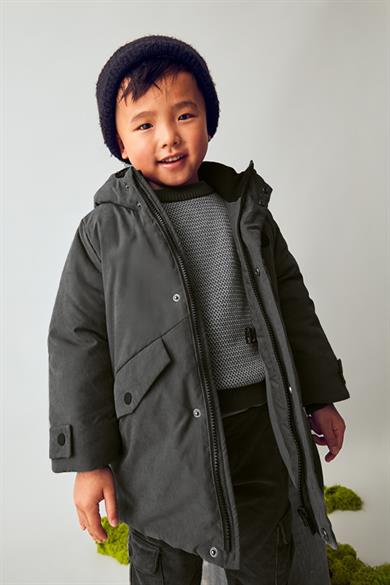 Mayoral Erkek Çocuk 2-9 Yaş İçi Polarlı Kapüşonlu Mont Antrasit