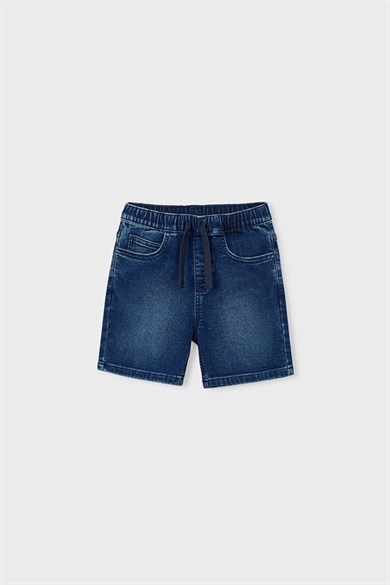 Mayoral Erkek Çocuk 2-9 Yaş Lastikli Bel Denim Şort Lacivert
