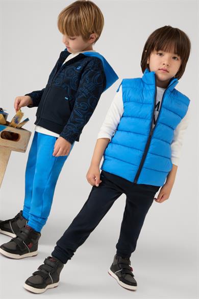 Mayoral Erkek Çocuk 2-9 Yaş Şişme Yelekli Eşofman Takımı 4606 Mavi