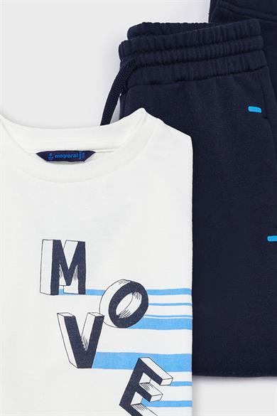 Mayoral Erkek Çocuk 2-9 Yaş Şişme Yelekli Eşofman Takımı 4606 Mavi