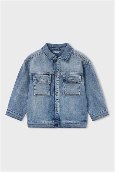 Mayoral Erkek Çocuk 2-9 Yaş Yumuşak Denim Ceket Kot Mavi