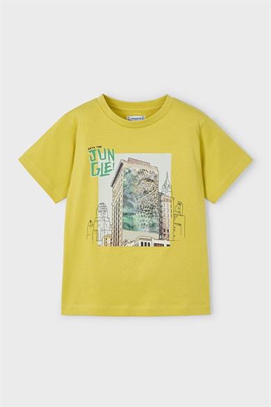 Mayoral Erkek Çocuk 3-9 Yaş 3D Baskılı Kısakol T-shirt 3043 Hardal