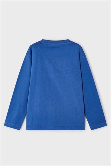 Mayoral Erkek Çocuk 3-9 Yaş İnce Uzun Kol T-shirt 3027 Mavi