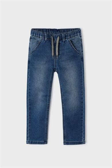 Mayoral Erkek Çocuk 3-9 Yaş Jogger Denim Poantolon 3543 Kot Mavi
