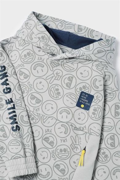 Mayoral Erkek Çocuk 3-9 Yaş Kapüşonlu Baharlık Sweatshirt 3483 Taş Rengi