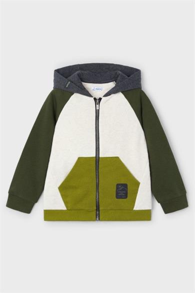 Mayoral Erkek Çocuk 3-9 Yaş Kapüşonlu Hırka 4476 Krem-Haki