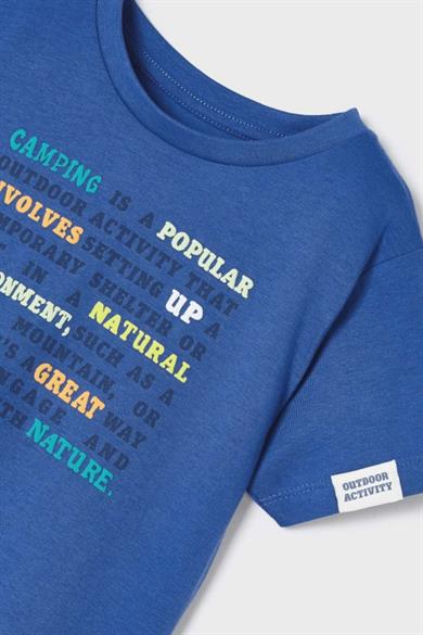 Mayoral Erkek Çocuk 3-9 Yaş Kısa Kol İkili T-shirt Set 3005 Mavi