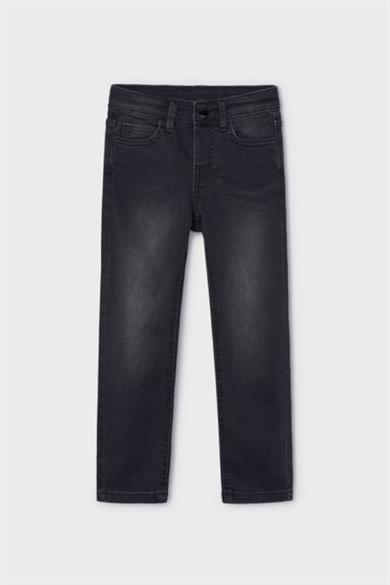 Mayoral Erkek Çocuk 3-9 Yaş Slim-Fit Denim Pantolon 504 Füme