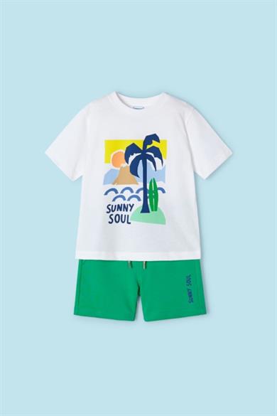 Mayoral Erkek Çocuk 3-9 Yaş Şortlu Takım 3602 Yeşil