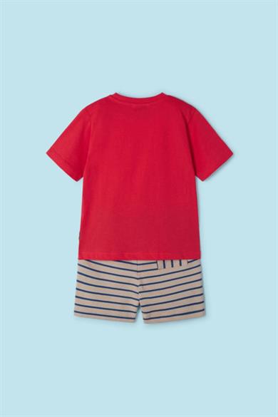 Mayoral Erkek Çocuk 3-9 Yaş Şortlu Takım 3607 Kırmızı