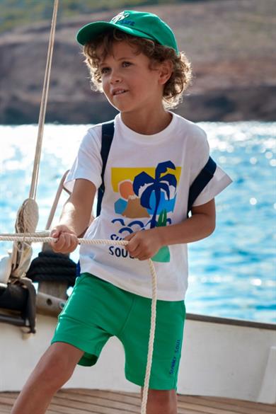 Mayoral Erkek Çocuk 3-9 Yaş Şortlu Takım 3602 Yeşil