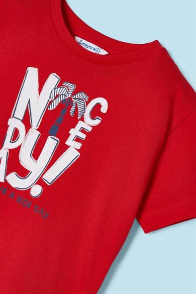 Mayoral Erkek Çocuk 3-9 Yaş Şortlu Üçlü Takım 3608 Kırmızı