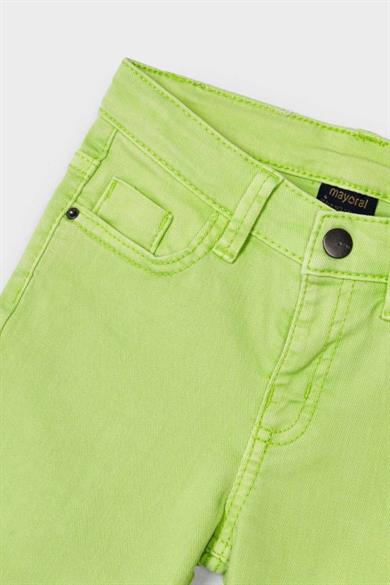 Mayoral Erkek Çocuk 3-9 Yaş Strech Denim Şort 3280 Yeşil