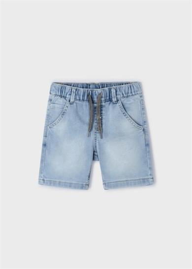 Mayoral Erkek Çocuk 3-9 Yaş Yumuşak Denim Şort 3272 Kot Mavi
