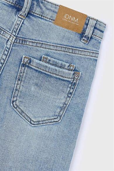 Mayoral Erkek Çocuk 4-9 Yaş Boru Paça Yırtıklı Denim Pantolon Mavi