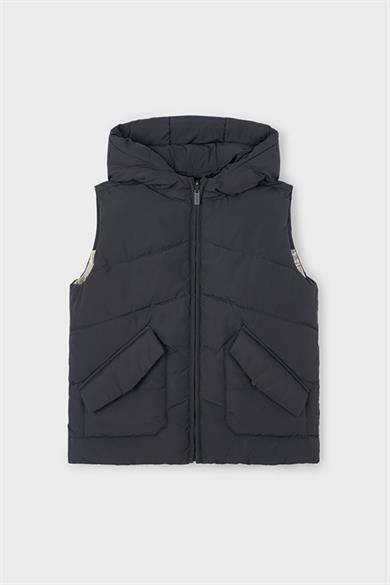 Mayoral Erkek Çocuk 4-9 Yaş Çift Taraflı Kapüşonlu Yelek Antrasit