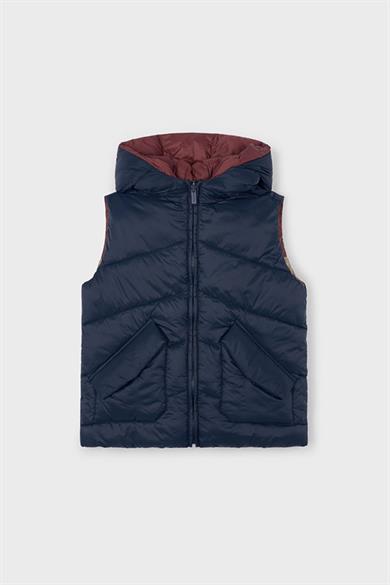 Mayoral Erkek Çocuk 4-9 Yaş Çift Taraflı Kapüşonlu Yelek Lacivert