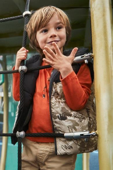 Mayoral Erkek Çocuk 4-9 Yaş Çift Taraflı Kapüşonlu Yelek Antrasit