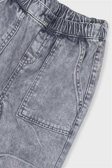 Mayoral Erkek Çocuk 4-9 Yaş Denim Jogger Pantolon Gri