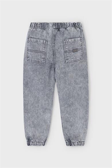 Mayoral Erkek Çocuk 4-9 Yaş Denim Jogger Pantolon Gri