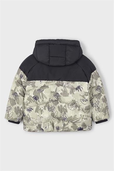 Mayoral Erkek Çocuk 4-9 Yaş Desenli Dolgulu Mont Siyah