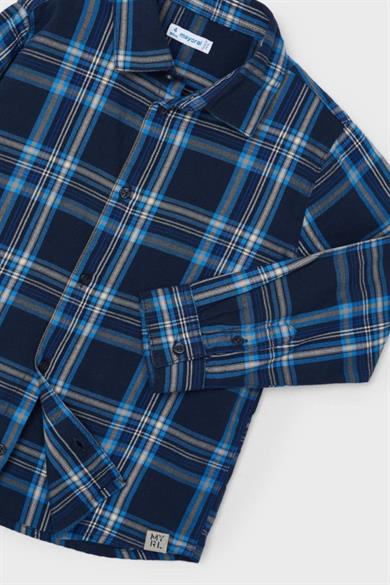 Mayoral Erkek Çocuk 4-9 Yaş Ekose Desenli Gömlek 4115 Lacivert