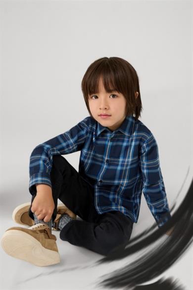 Mayoral Erkek Çocuk 4-9 Yaş Ekose Desenli Gömlek 4115 Lacivert