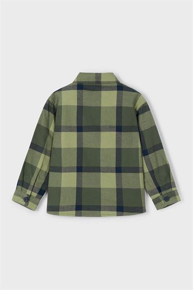 Mayoral Erkek Çocuk 4-9 Yaş Ekose Kışlık Gömlek Yeşil