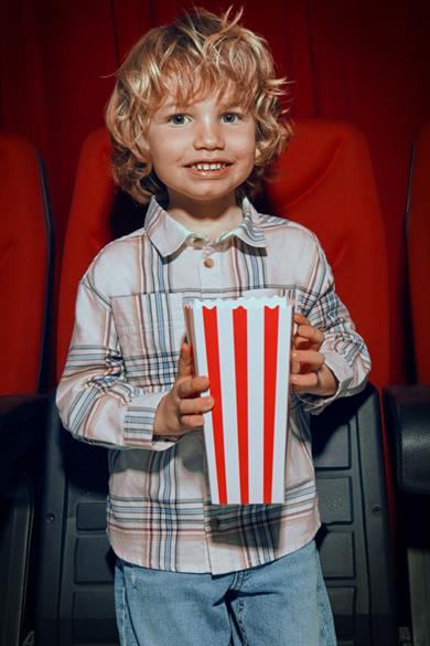 Mayoral Erkek Çocuk 4-9 Yaş Ekoseli Uzun Kol Gömlek Ekru