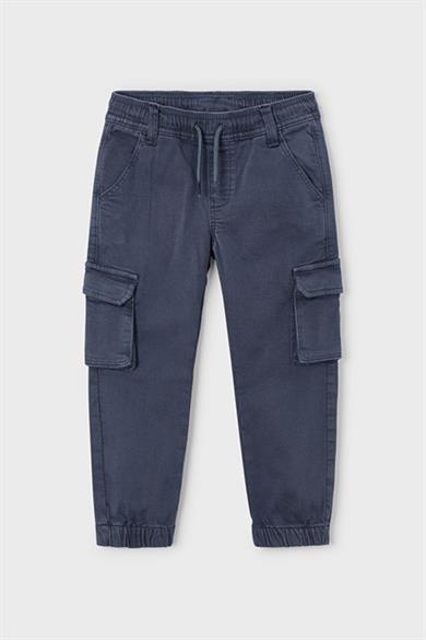 Mayoral Erkek Çocuk 4-9 Yaş Kargo Cep Yumuşak Pantolon Lacivert
