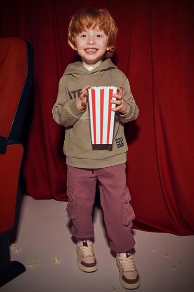 Mayoral Erkek Çocuk 4-9 Yaş Kargo Cep Yumuşak Pantolon Gülkurusu