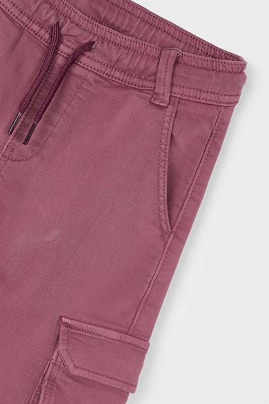 Mayoral Erkek Çocuk 4-9 Yaş Kargo Cep Yumuşak Pantolon Gülkurusu