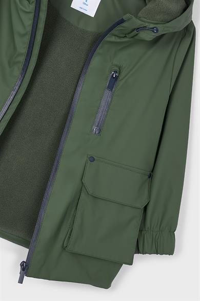 Mayoral Erkek Çocuk 4-9 Yaş Polar Astarlı Kapüşonlu Yağmurluk Haki