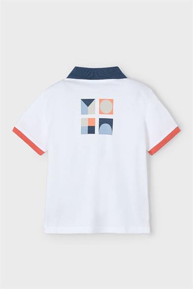 Mayoral Erkek Çocuk 4-9 Yaş Polo Yaka Kısakol T-shirt 3106 Beyaz