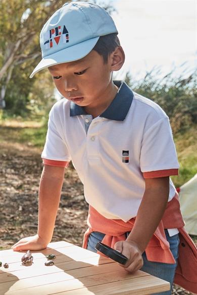 Mayoral Erkek Çocuk 4-9 Yaş Polo Yaka Kısakol T-shirt 3106 Beyaz