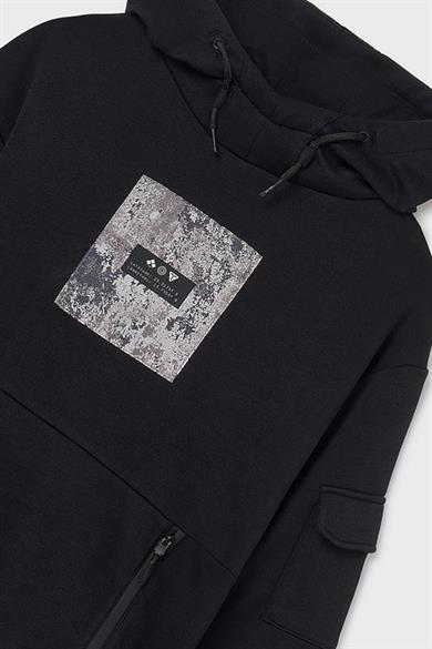 Mayoral Erkek Çocuk 8-16 Yaş Kapüşonlu Sweatshirt Siyah