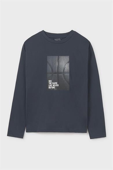 Mayoral Erkek Çocuk 8-16 Yaş Uzun Kol 2li T-shirt Set Lacivert