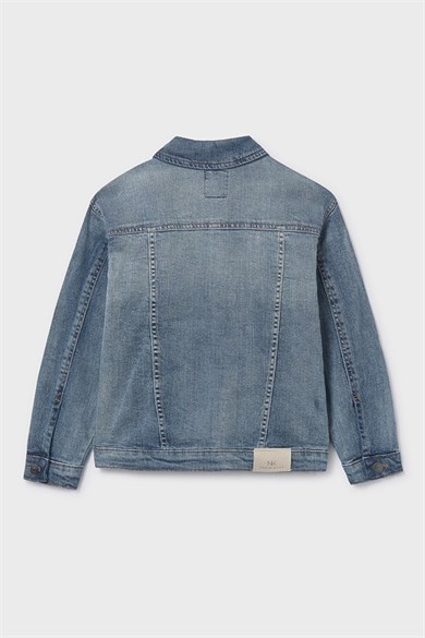 Mayoral Erkek Çocuk 8-16 Yaş Yumuşak Denim Ceket Kot Mavi