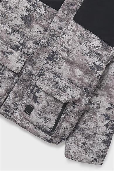 Mayoral Erkek Çocuk 8-18 Yaş Desenli Şişme Mont Siyah