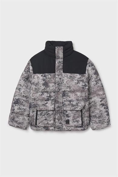 Mayoral Erkek Çocuk 8-18 Yaş Desenli Şişme Mont Siyah