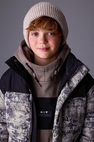 Mayoral Erkek Çocuk 8-18 Yaş Desenli Şişme Mont Siyah