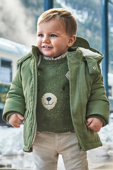 Mayoral Erkek Çocuk 9- 24 Ay Eldivenli Parka 2467 Haki