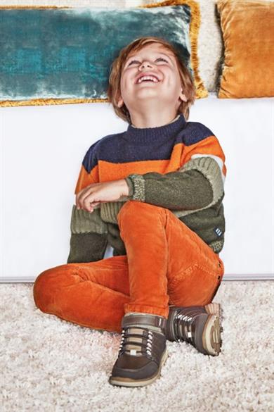 Mayoral Erkek Çocuk Fitilli Slim Fit Basic Pantolon 537 Turuncu