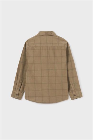 Mayoral Erkek Çocuk Fitilli Uzun Kollu Gömlek 7186 Haki