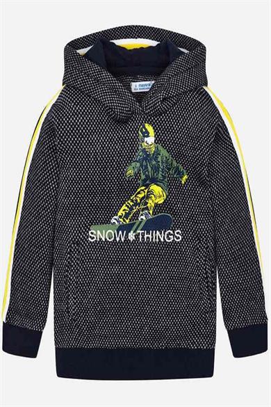 Mayoral Erkek Çocuk Kapüşonlu Sweatshirt 4428 Lacivert