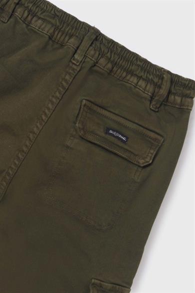 Mayoral Erkek Çocuk Yandan Cepli Lastikli Paça Denim Pantolon 7529 Haki