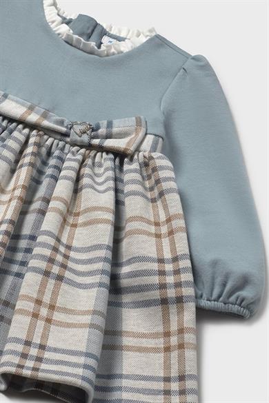Mayoral Kız Çocuk 1-4 Yaş Ekose Elbise Mavi