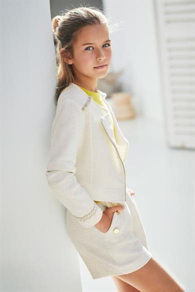 Mayoral Kız Çocuk 10-14 Yaş Şort 6267 Krem