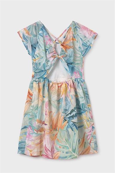 Mayoral Kız Çocuk 10-16 Yaş Çiçek Desenli Elbise 6991 Pembe